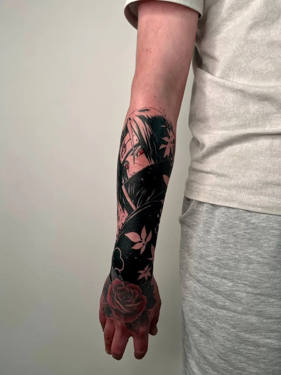 Anime sleeve tattoo
