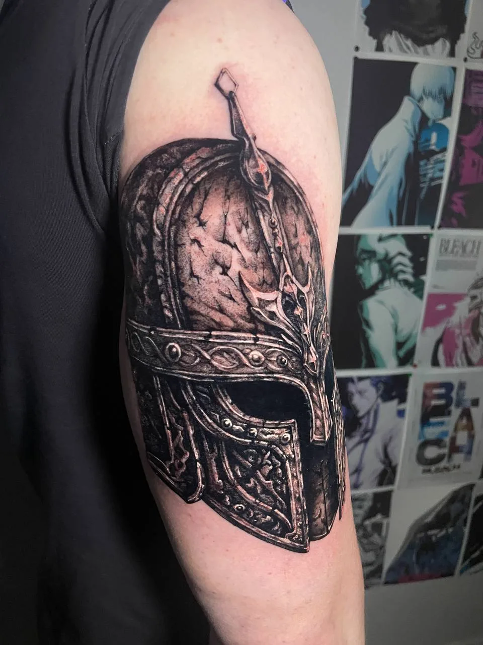 Helmet tattoo